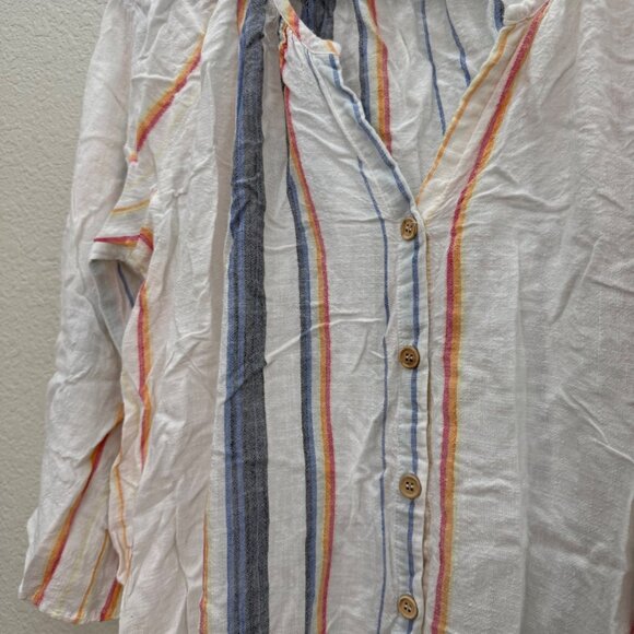Show Me Your Mumu Catalina Cup Tunic Button Up Blouse Shirt Womens size Small - Picture 3 of 6